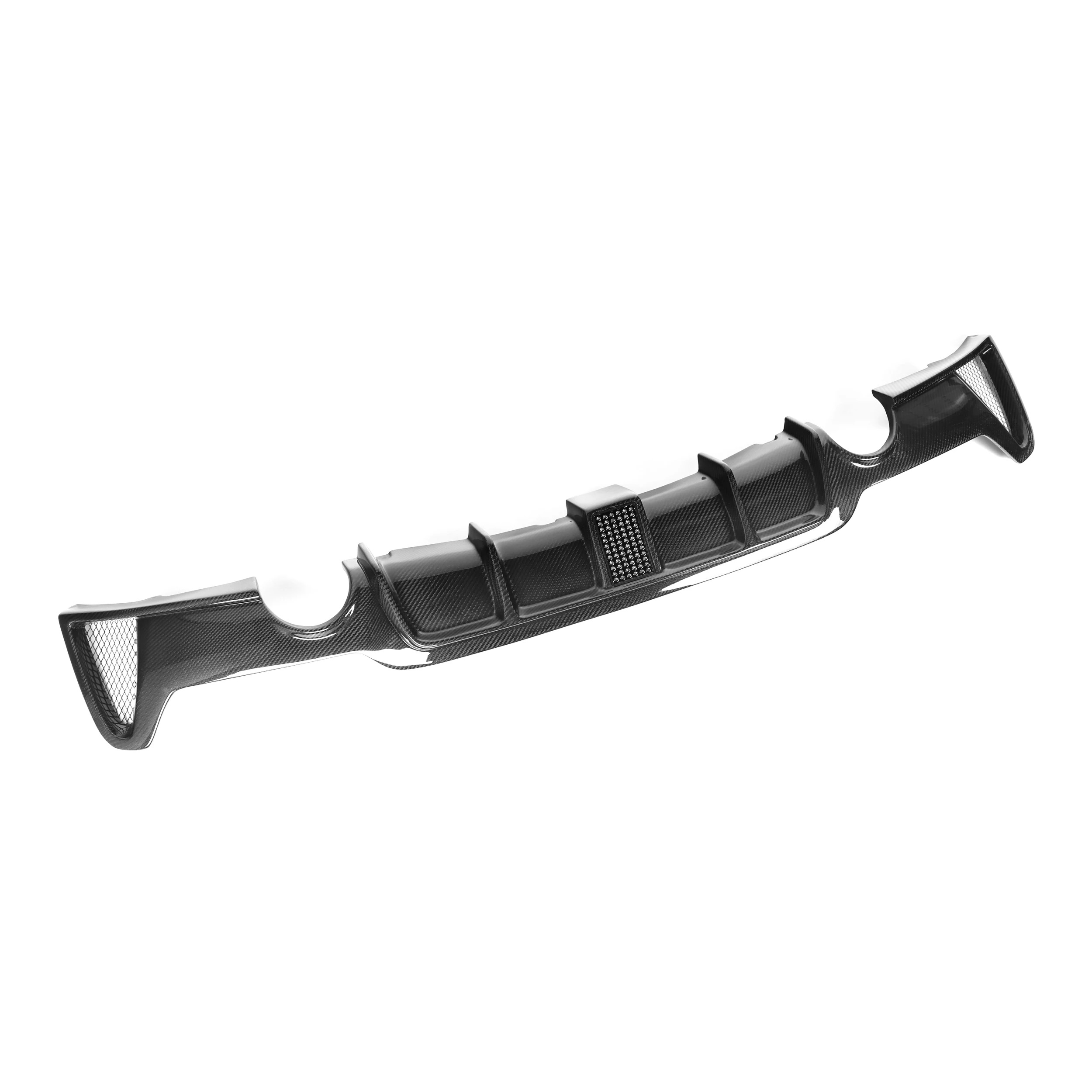 Carbon Fiber MP Style Rear Diffuser for  4 Series F32 F33 F36 Double Side Single Exit with LED Light